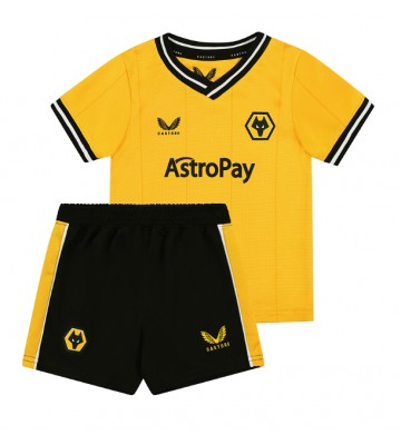 Wolves Primera Equipación Niños 2023-24 Manga Corta (+ Pantalones cortos)